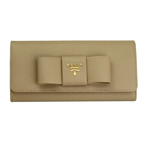 Prada Wallet SAFFIANO Pass FIOCCO Case Fold Long - Picture 1 of 4